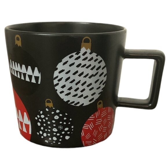 STARBUCKS Coffee Mug Size 14oz/414mL Black Red Multicolor 2016 Holiday Home - Picture 2 of 7